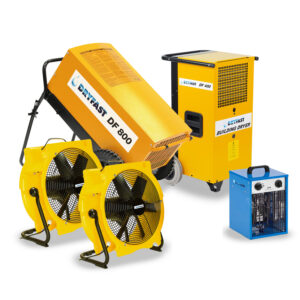 Drogen, verwarmen en ventileren