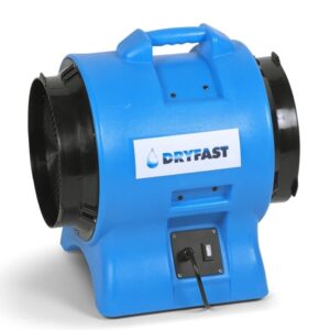 Ventilator met afvoerslang