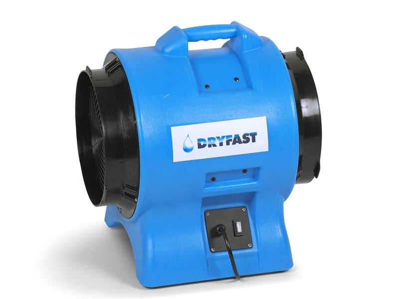 Ventilator met afvoerslang